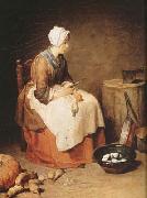 Jean Baptiste Simeon Chardin The Kitchen Maid (mk08) Sweden oil painting artist